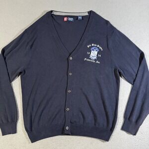 Chaps Phi Beta Sigma Fraternity Cardigan Sweater Mens‎ Size XL Knit University